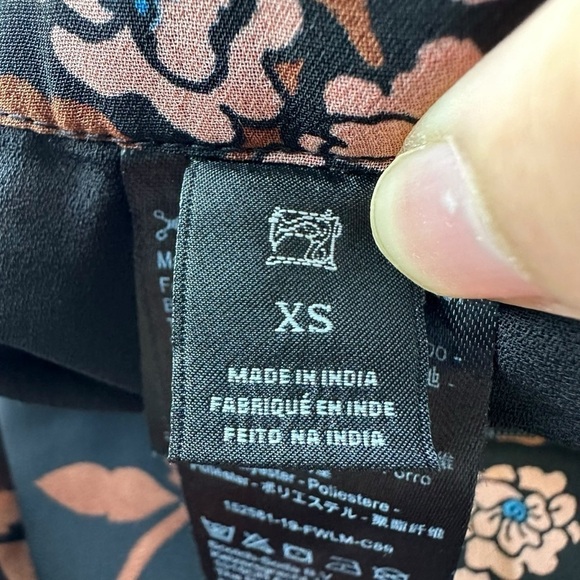 SCOTCH & SODA WOMENS FLORAL ASYMMETRICAL FLOWY FISHTAIL MAXI SKIRT XS NWOT - Picture 9 of 10